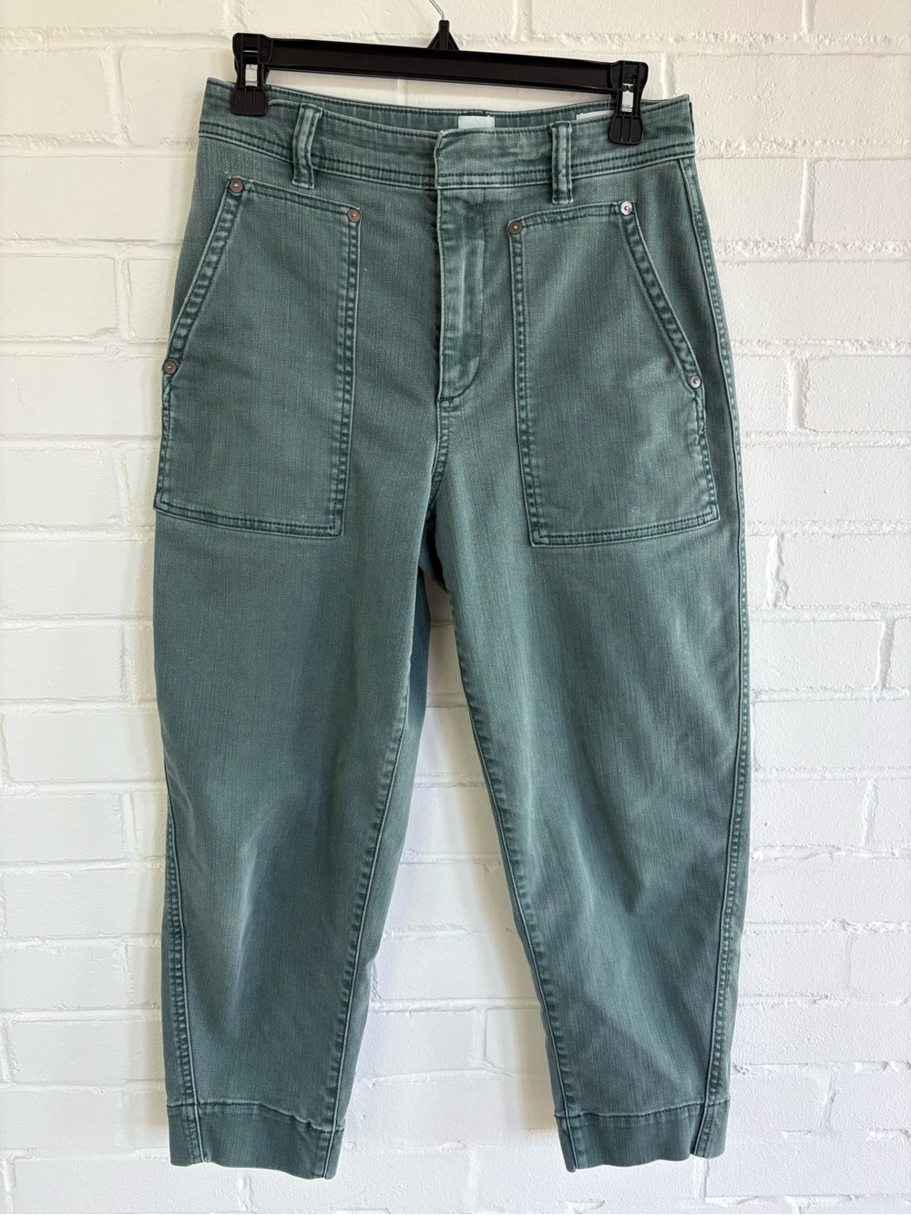 GAP Sage Green Barrel Leg Utility Pants Fit 4P